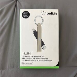 Belkin MIXIT Lightning-to-USB Keychain for iPhone, iPad and iPod - Gold